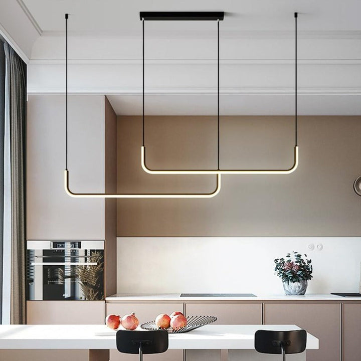 Arisha Moderne LED Kroonluchter Goud/Zwart Metaal Eetkamer/Woonkamer
