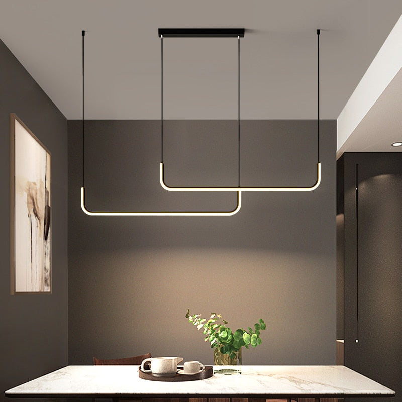 Arisha Moderne LED Kroonluchter Goud/Zwart Metaal Eetkamer/Woonkamer