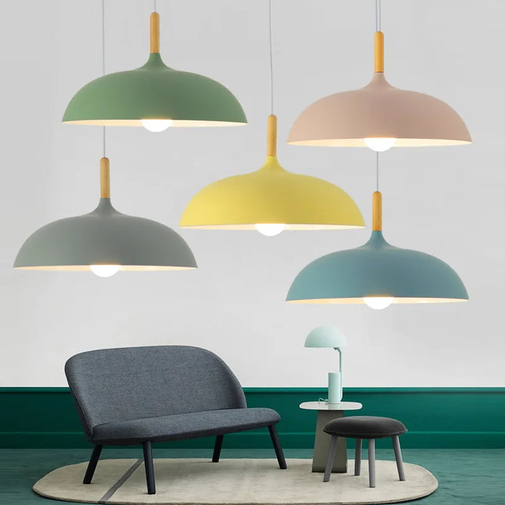 Plafondlamp in Noords Eikenhout
