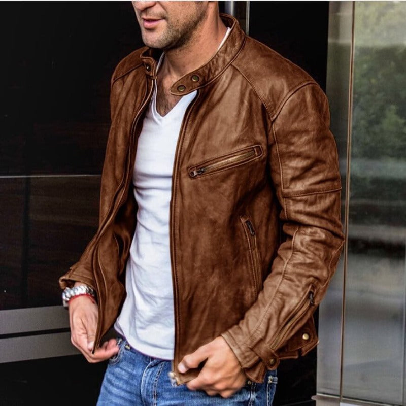 UrbanRider – PU Leather Motorcycle Jacket
