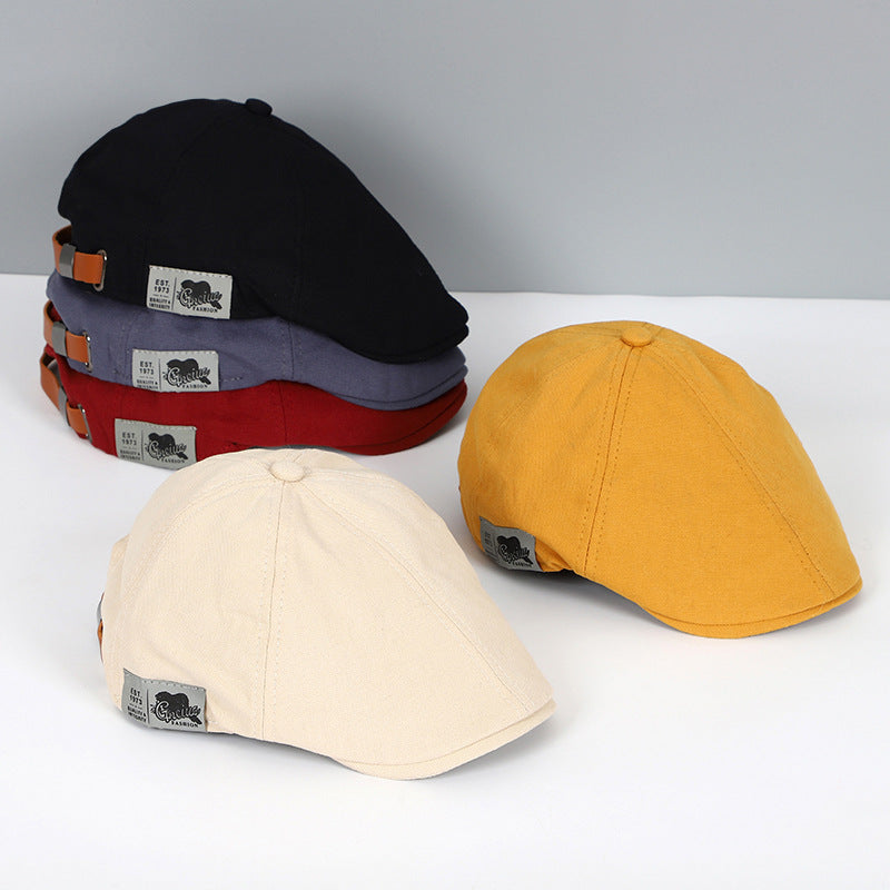 Katoenen Beret in Britse Ivy Stijl