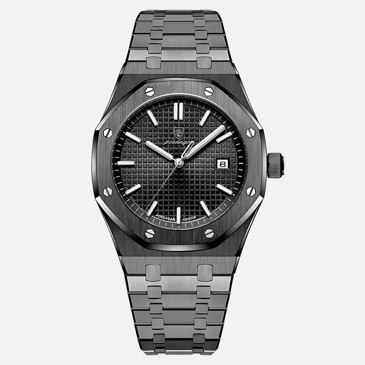 Elegant herenhorloge van roestvrij staal