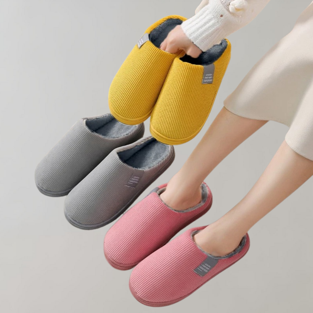 Dames Orthopedische Instap Pantoffels – Huisslippers voor Binnen met Ondersteunende Zool