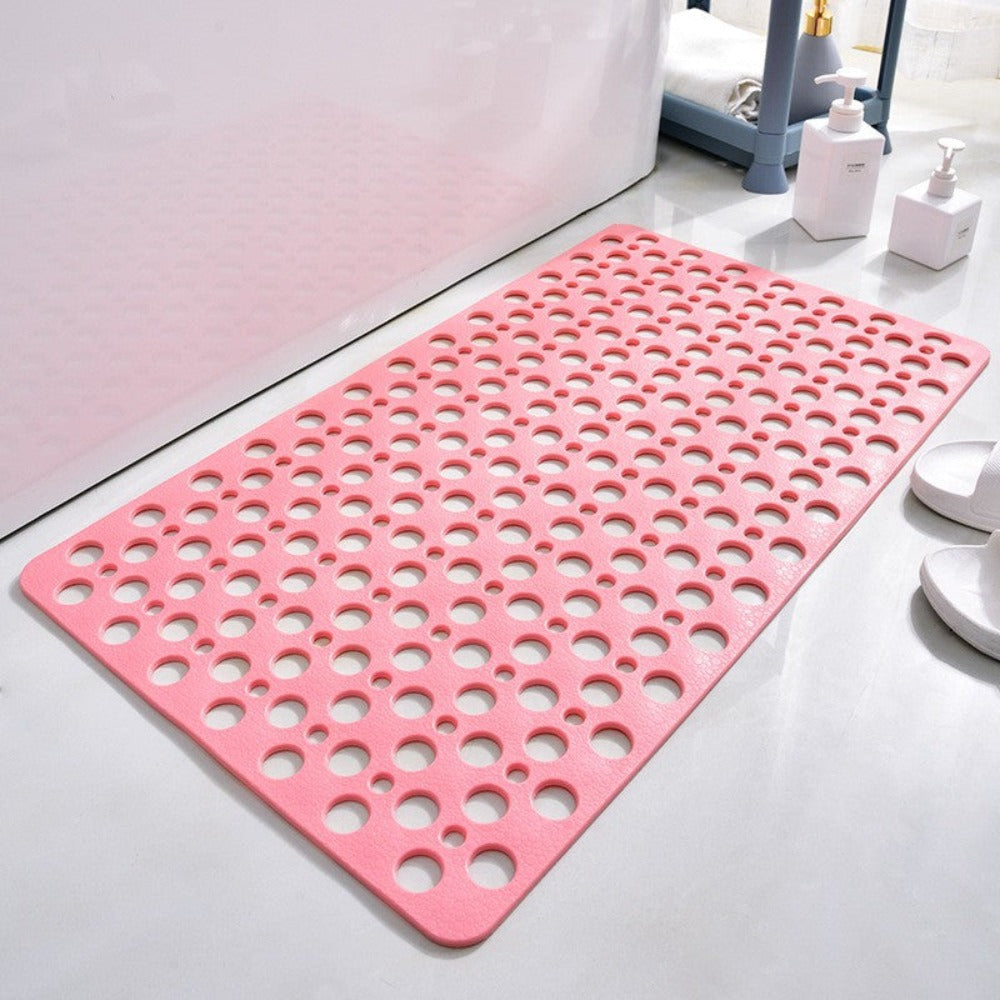 Snel afwaterende antislip douchemat met zuignappen voor stevige grip