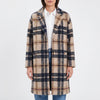 Plaidwell lange Jas met Gebroken Lapel voor Vrouwen