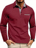 Herenpolo met lange mouwen | Smart-casual, comfortabele pasvorm