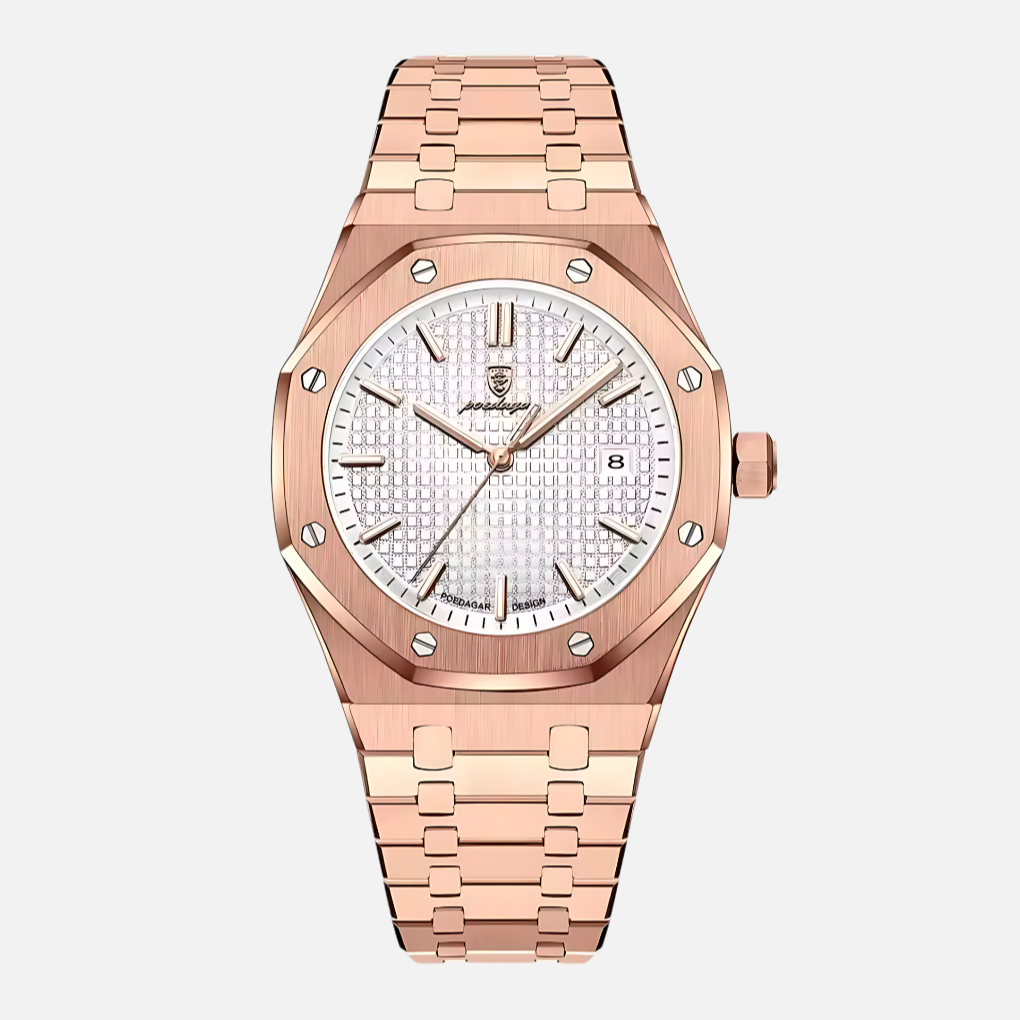 Elegant herenhorloge van roestvrij staal