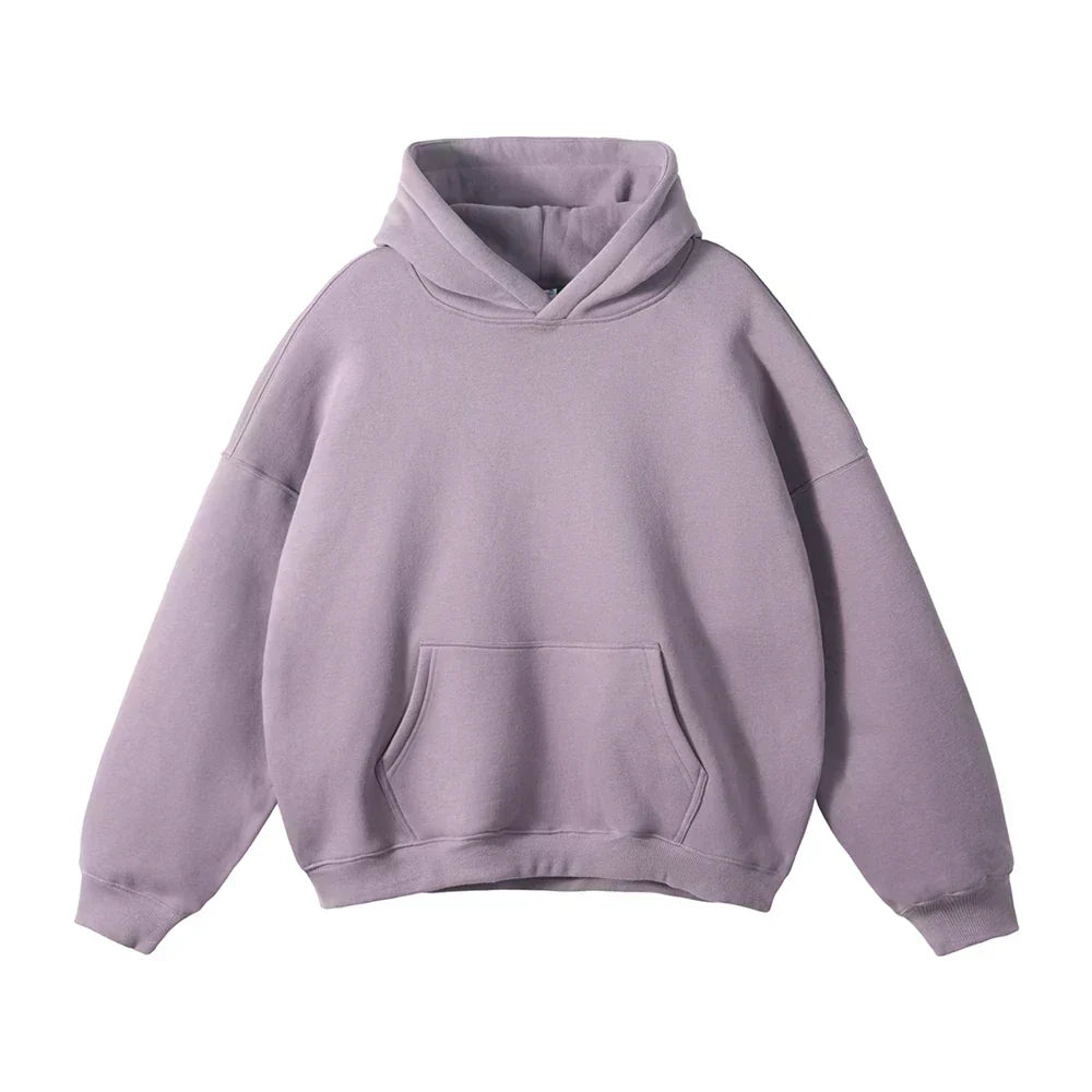 Relaxte pullover-hoodie voor heren met kangoeroezak