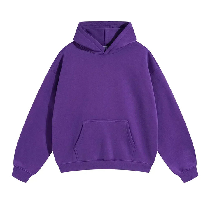 Relaxte pullover-hoodie voor heren met kangoeroezak