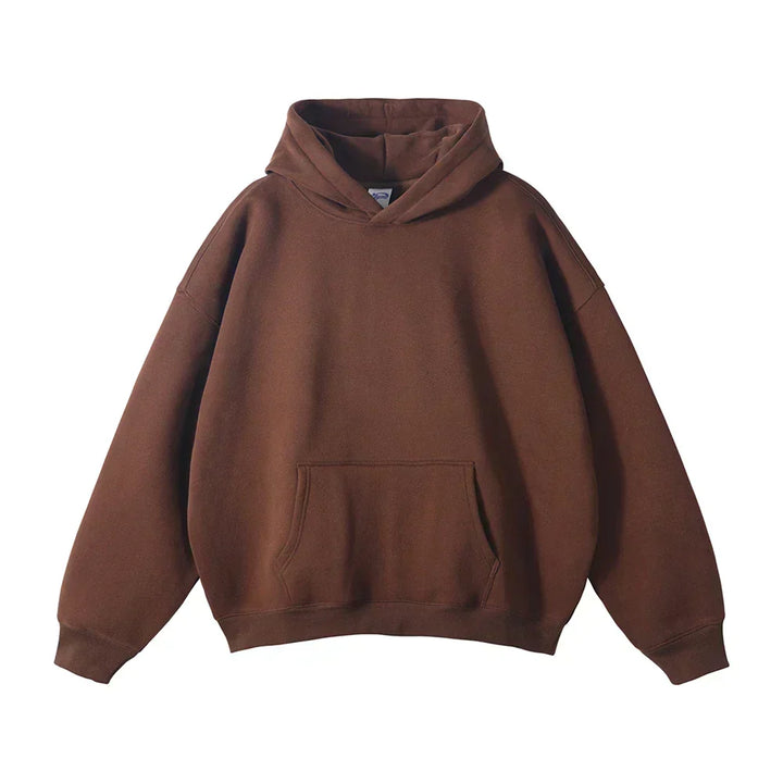 Relaxte pullover-hoodie voor heren met kangoeroezak