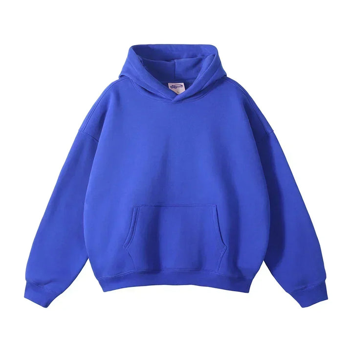 Relaxte pullover-hoodie voor heren met kangoeroezak