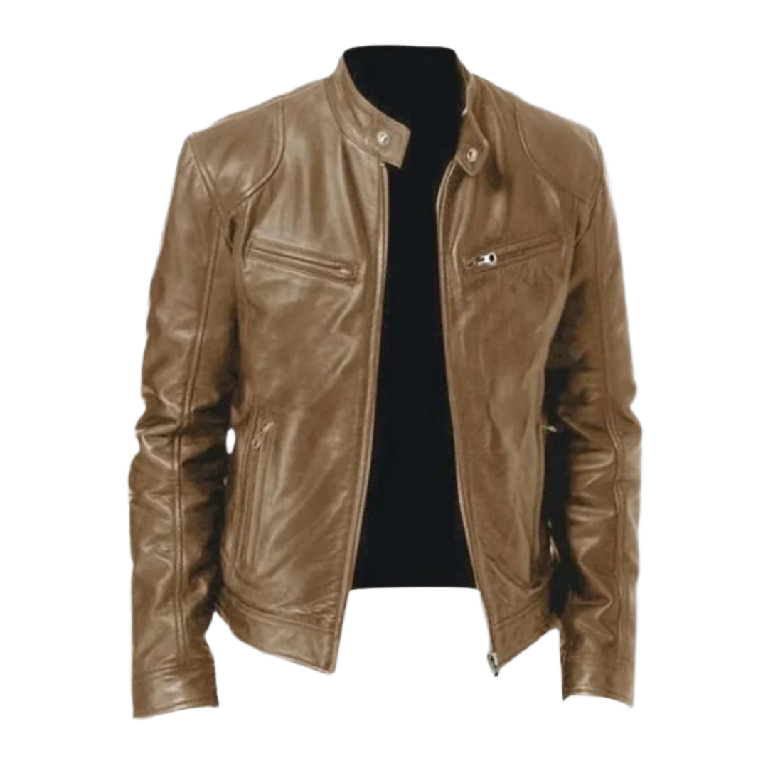 Leren herenjas – elegant en duurzaam, in moderne stijl