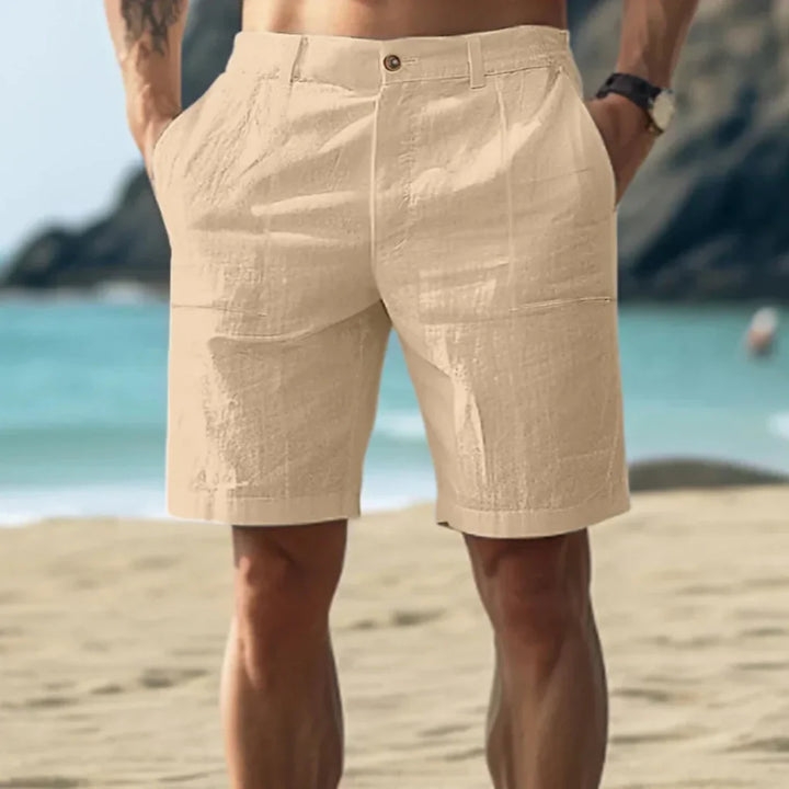 Comfortabel linnen herenshorts