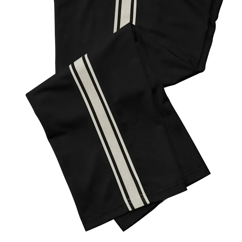 Casual Sweatpants met Rits en Elastische Taille voor Heren