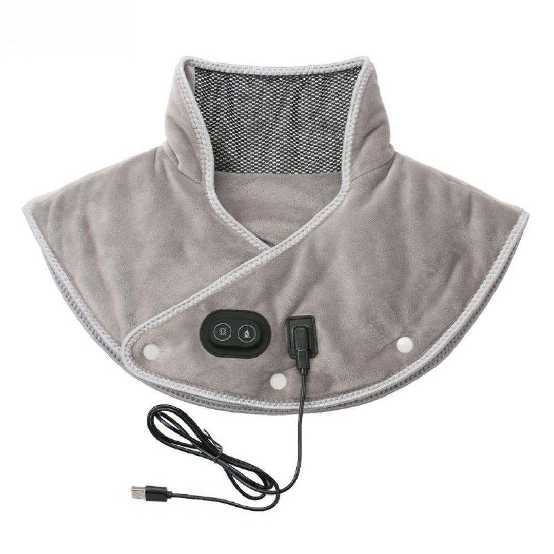 Warmtekussen voor nek en schouders met massage via USB