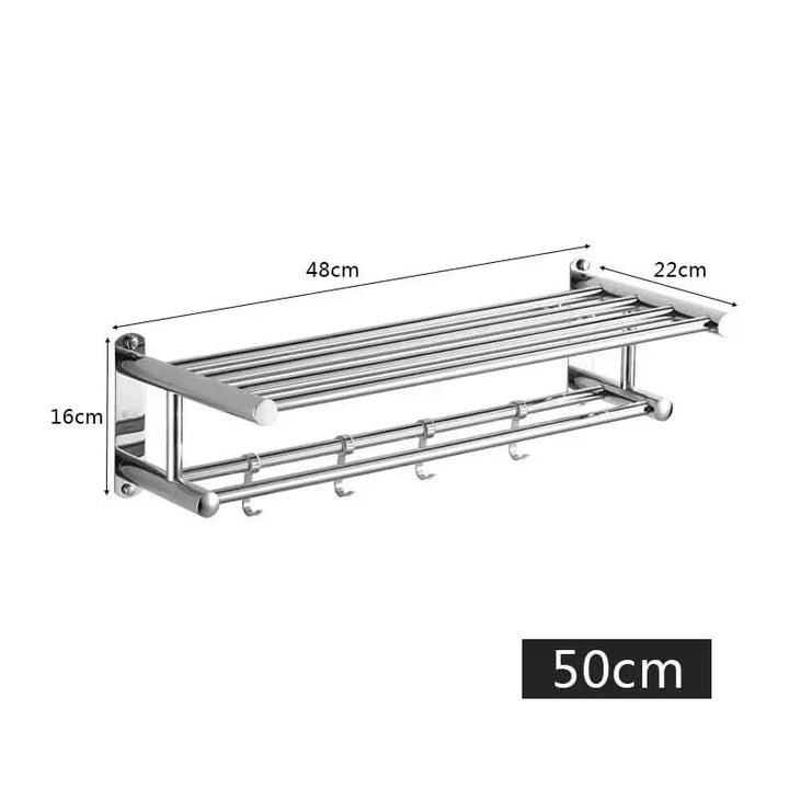 STEELRACK – Ruimtebesparend & Elegant Handdoekenrek van Roestvrij Staal