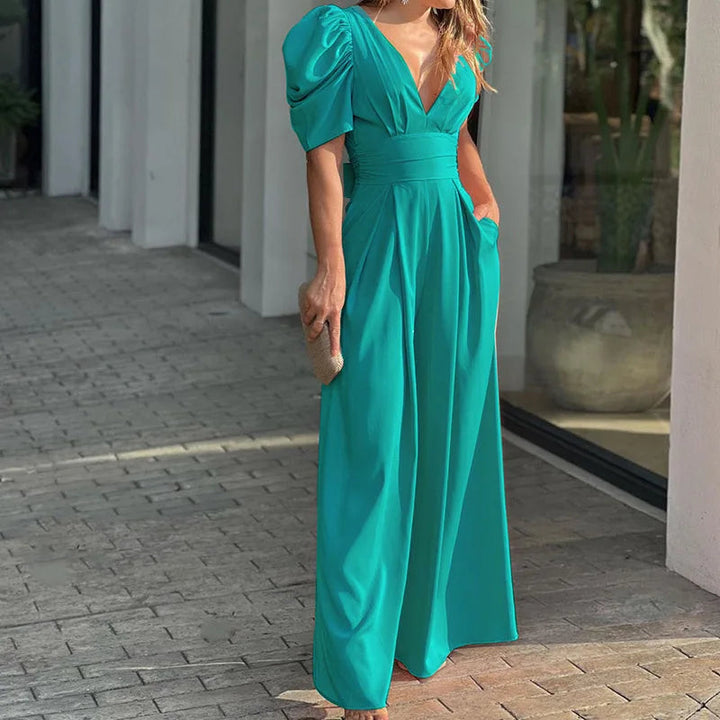 Elegante Chiffon Jumpsuit met Strikdetail