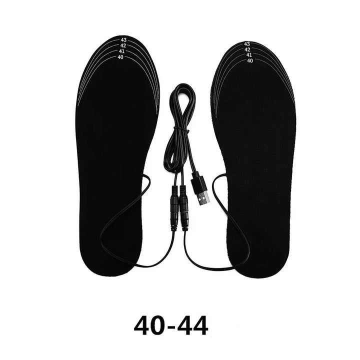 Verwarmde inlegzolen met USB en koolstofvezelwarmte