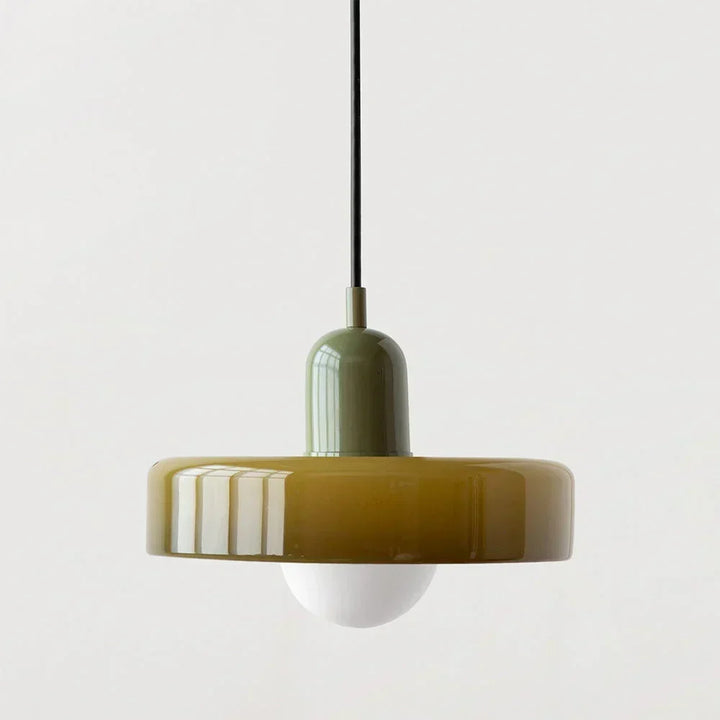 Bauhaus glas-in-lood hanglamp