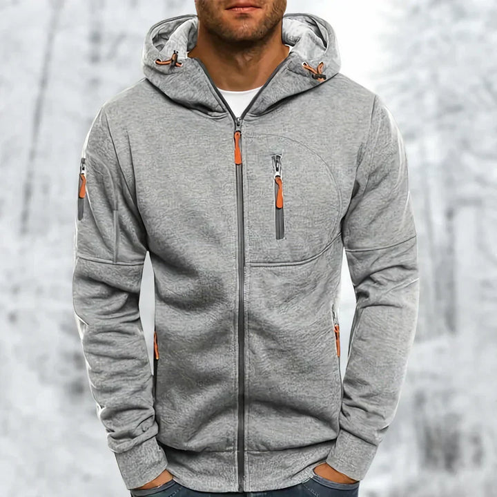 MetroFlex – Stijlvolle Herenhoodie met Ritssluiting