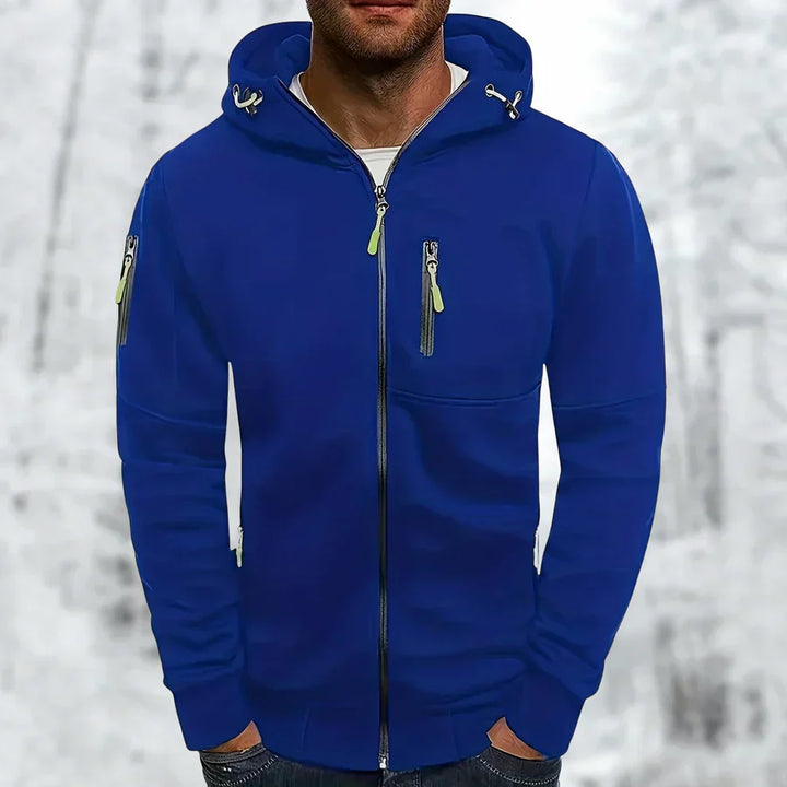 MetroFlex – Stijlvolle Herenhoodie met Ritssluiting