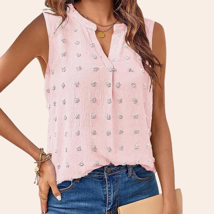 Mouwloze Luchtige Dames Blouse – Vera