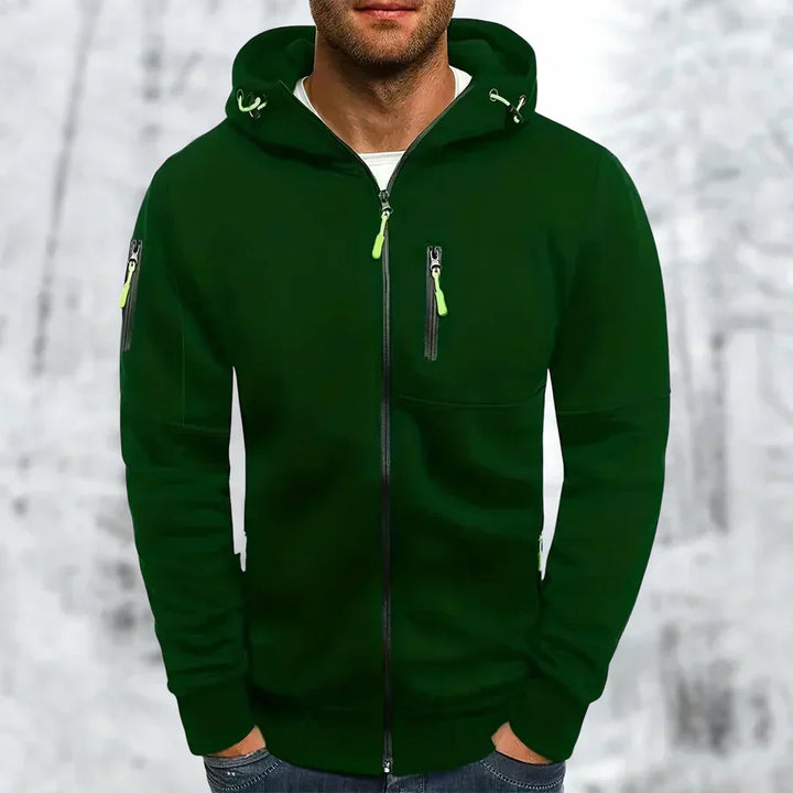 MetroFlex – Stijlvolle Herenhoodie met Ritssluiting