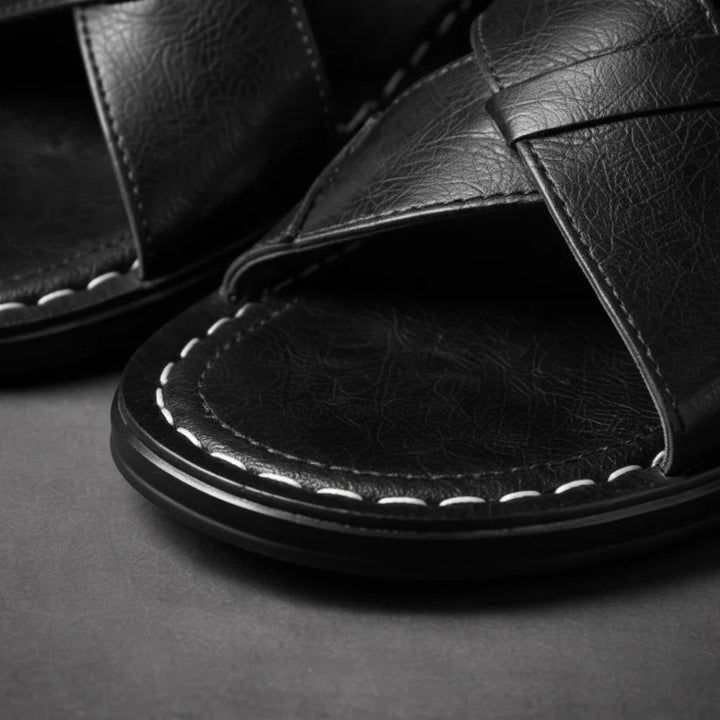 Herensandalen | Ontwerp met gekruiste bandjes & instapcomfort