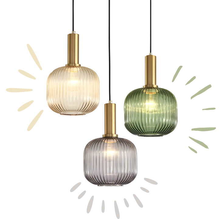 Retro Glazen Hanglamp – ColorVibe