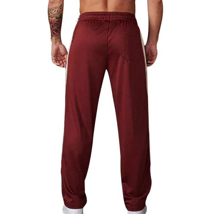 Casual Sweatpants met Rits en Elastische Taille voor Heren
