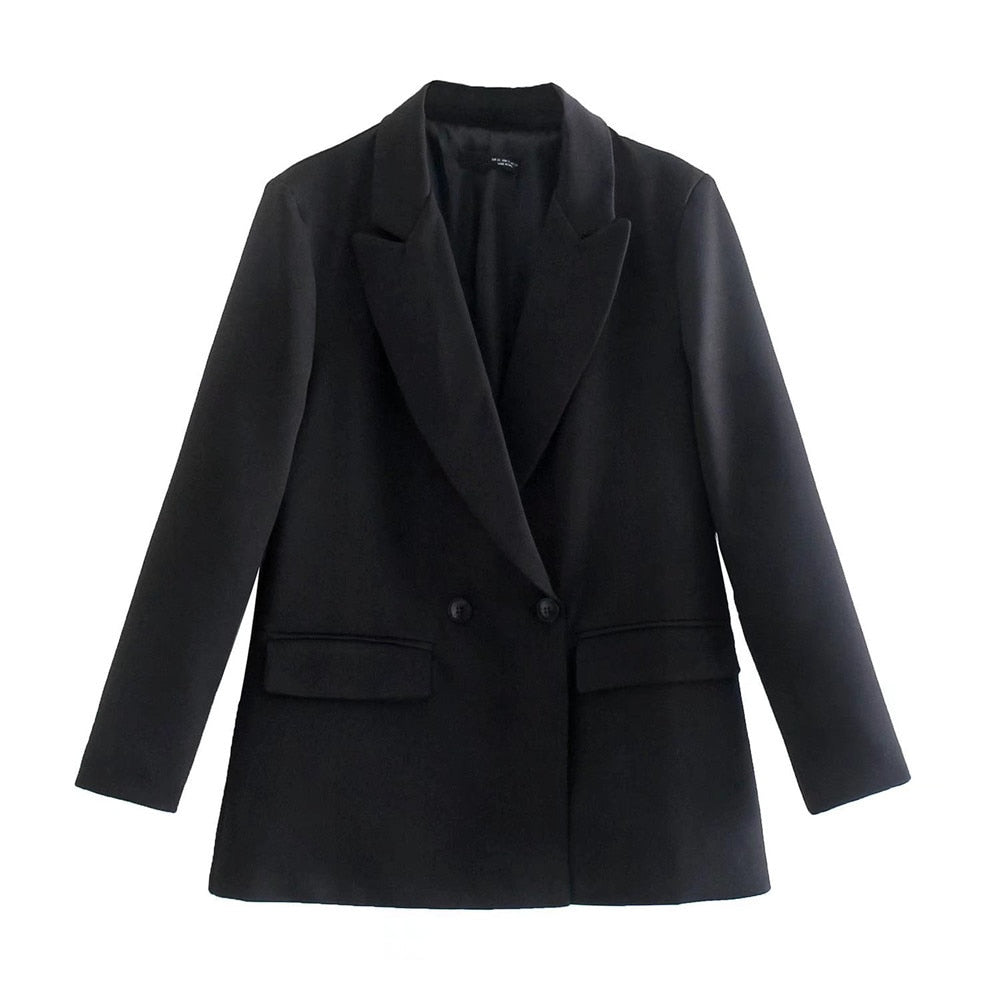 PowerChic – Elegante Double-Breasted Blazer voor Dames