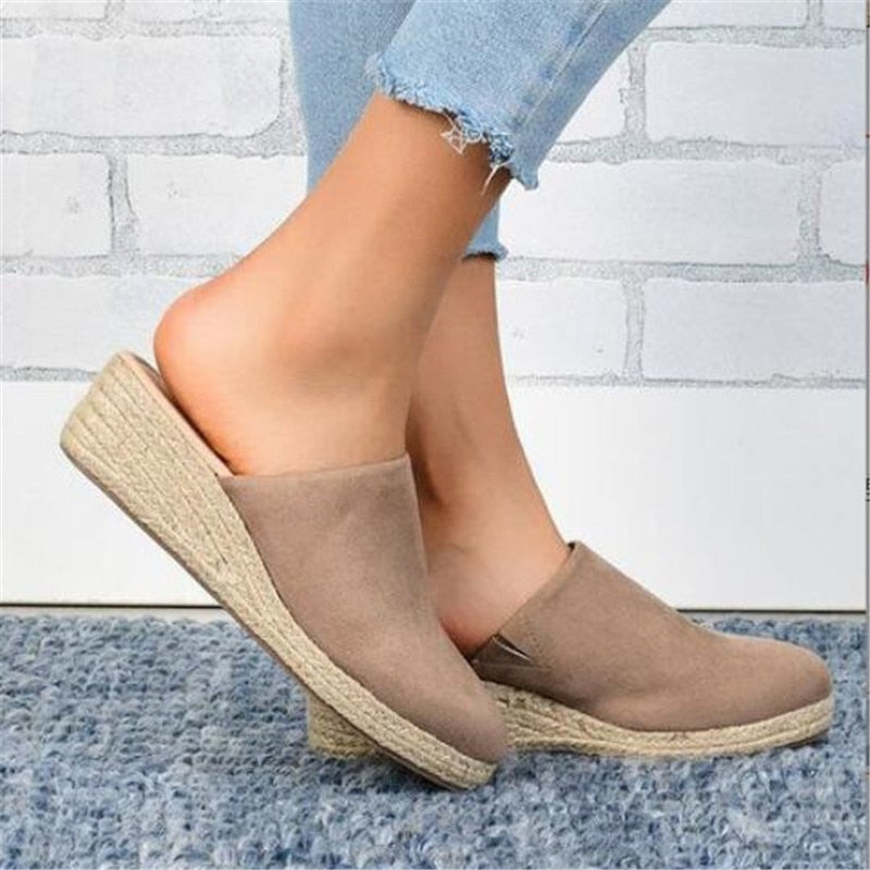 Retro Chique Sleehak Sandalen - Vera