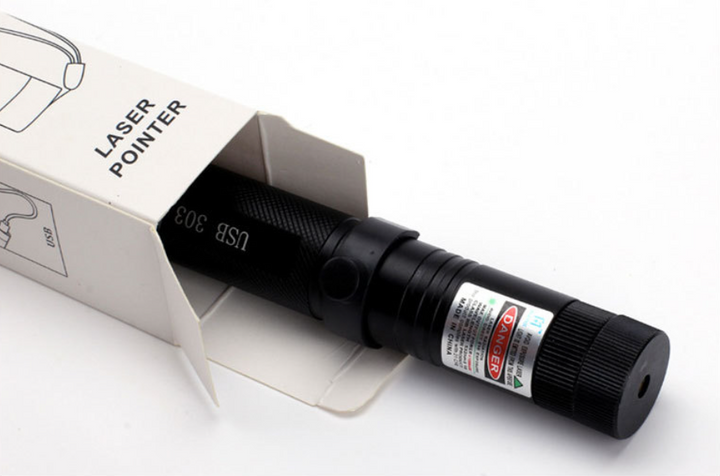 Zelara-Power Laser Pointer 303 - Oplaadbare USB Laserpointer met Hoog Vermogen