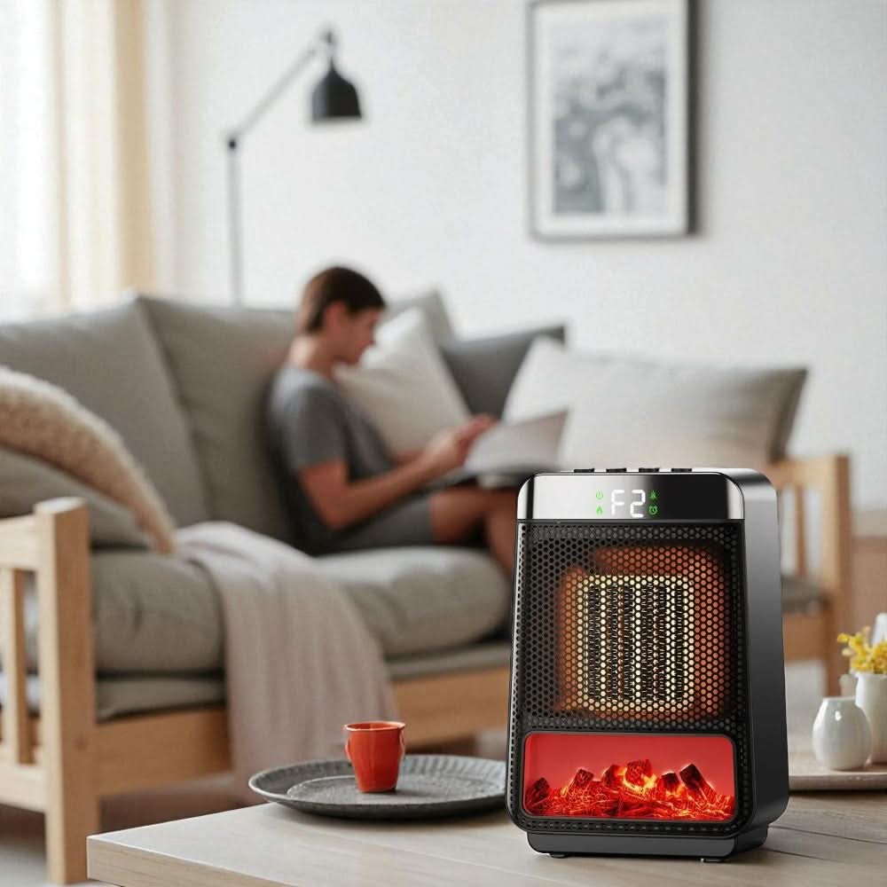 Compacte ventilatorkachel met instelbare temperatuur