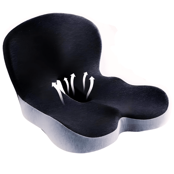 Stoelkussen | Ergonomisch Memory Foam Kussen | Gewichtsondersteunend & Antislip | ErgoComfort