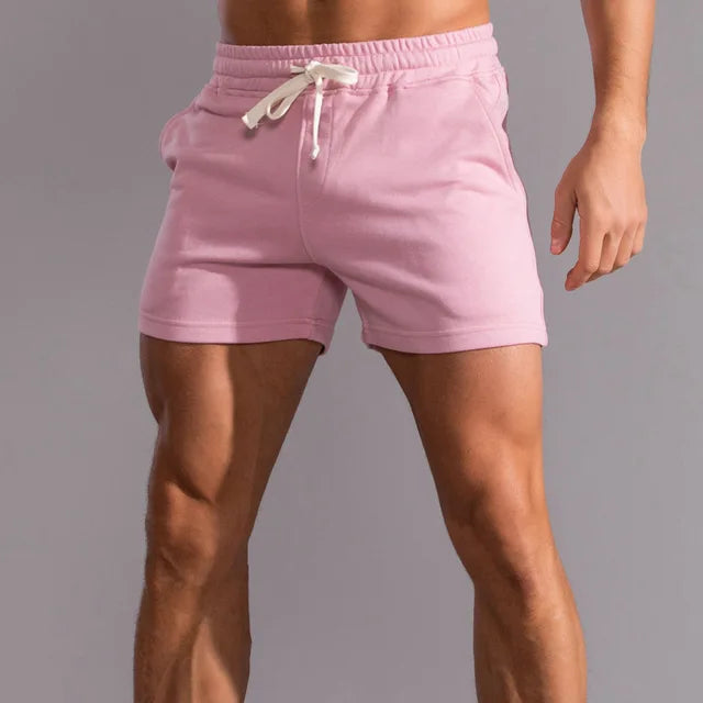 Sportshort voor heren met trekkoord in de taille, korte lengte