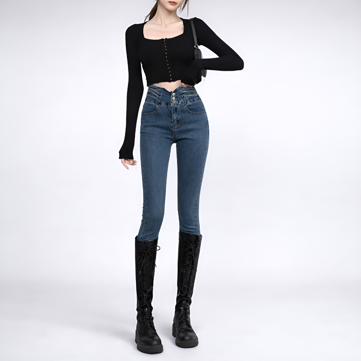 Slim Fit High Street Jeans voor Dames