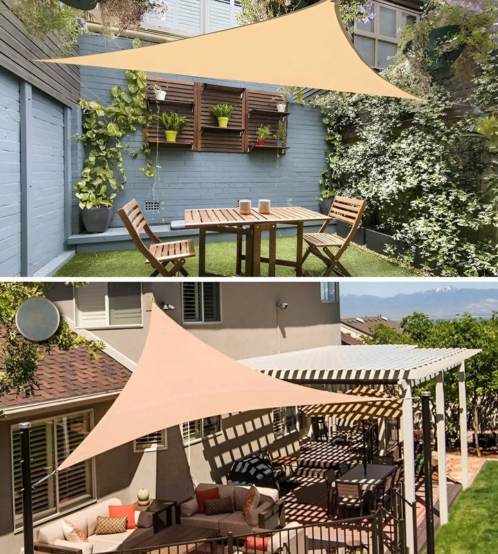 Zonnezeil | Driehoekig schaduwdoek voor terras | UV-bescherming en waterbestendig | AeriCover