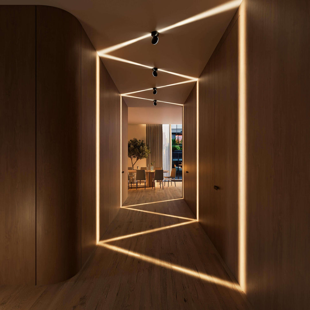 LED-wandlamp met spotfunctie | 360° draaibare lampkop | vierkante lichtkegel