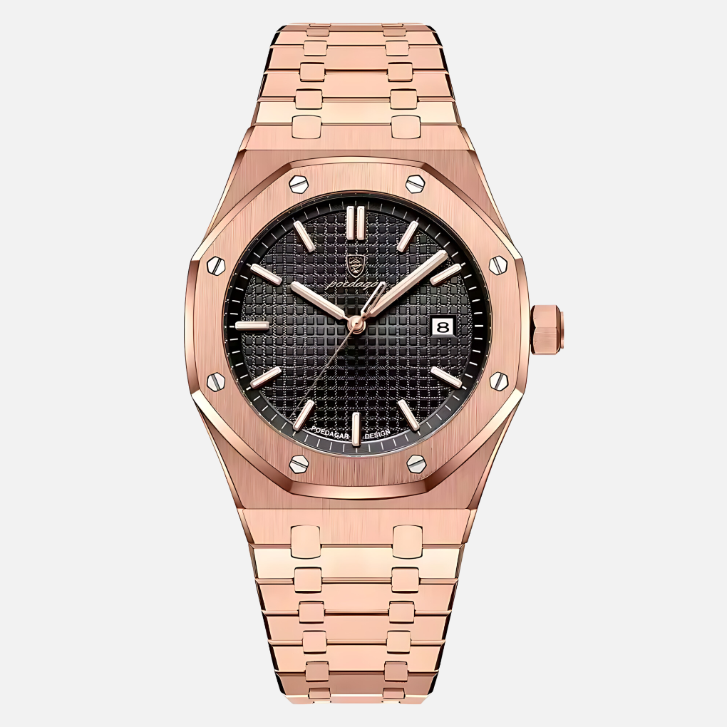 Elegant herenhorloge van roestvrij staal