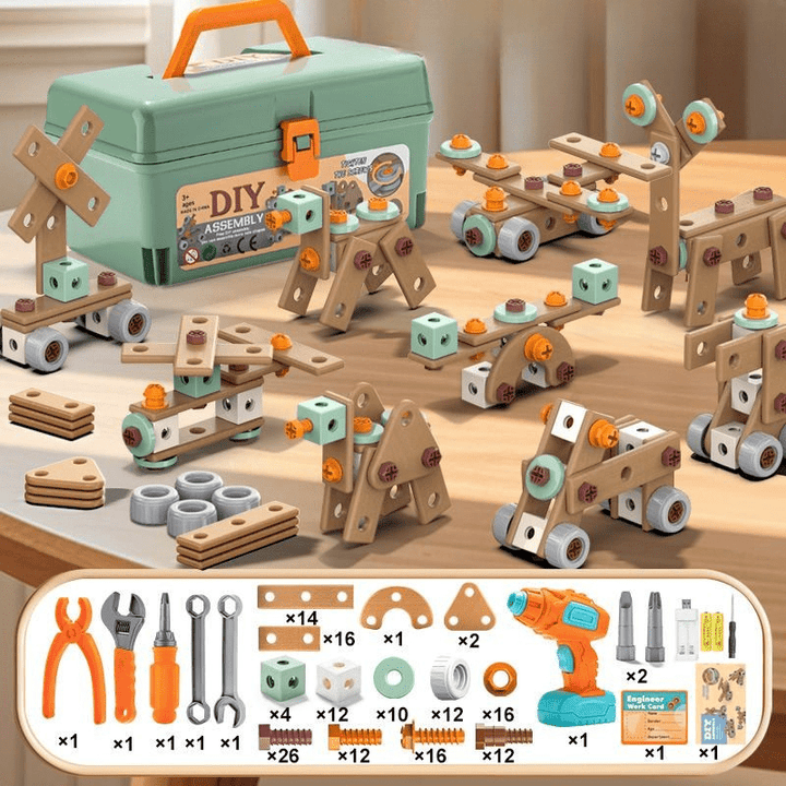 BUILDMASTER – Gereedschapsset voor creatieve kinderen vanaf 3 jaar