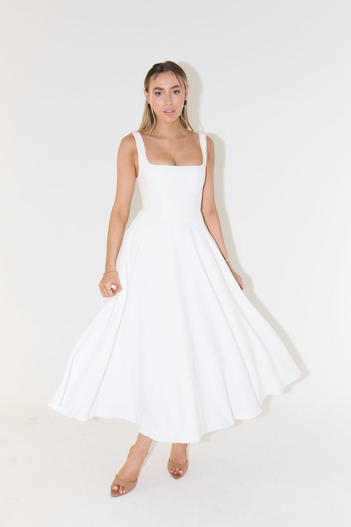 Elegante Mouwloze Avondjurk met Hoge Taille