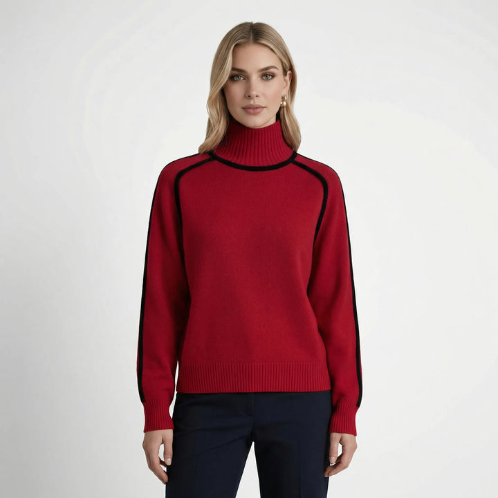 VelvarneOversized Roll-Neck Knit Jumper