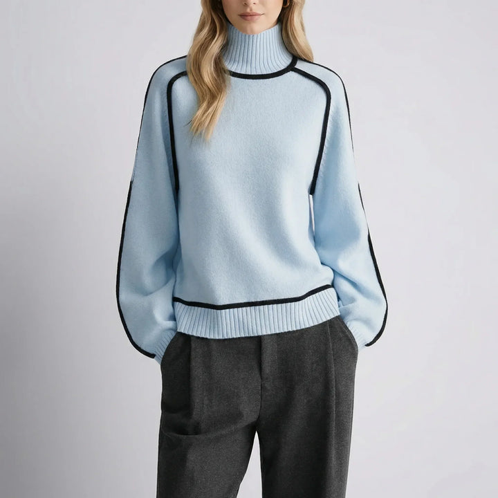VelvarneOversized Roll-Neck Knit Jumper
