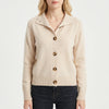 Gebreide Cardigan voor Vrouwen met Knopen aan de Voorkant
