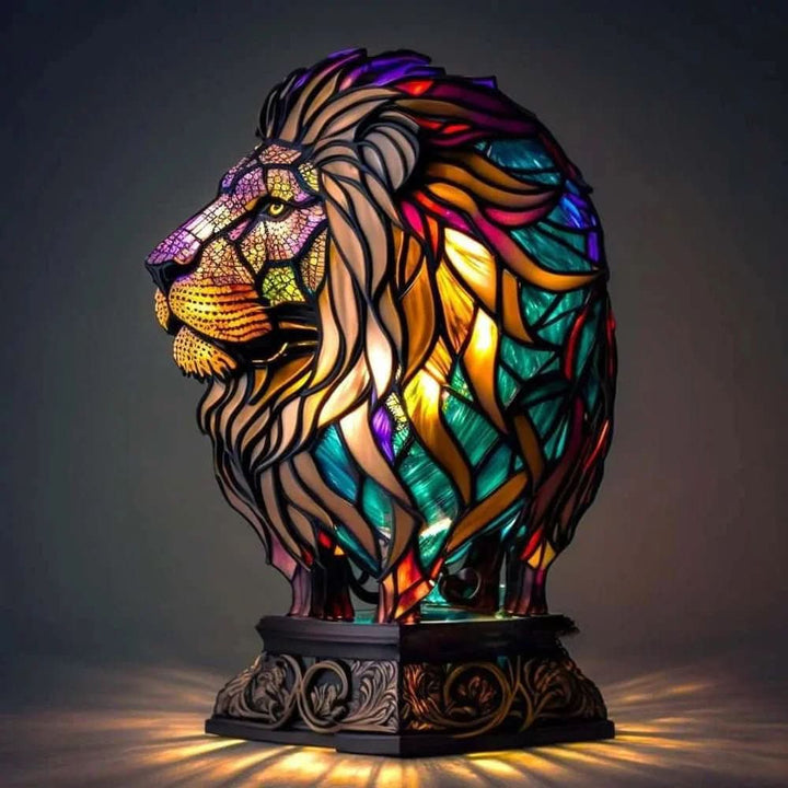 VitraFauna Kunstlamp – Artistieke Tafellamp met Dierenmotief voor Elegante Accenten