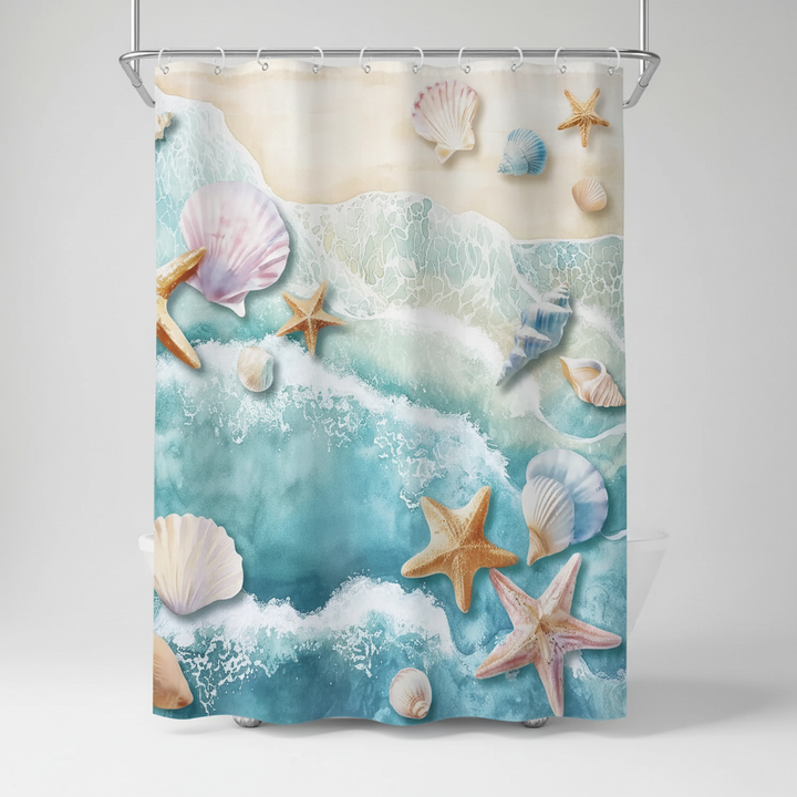 Waterdichte Polyester Douchegordijn - Coastella