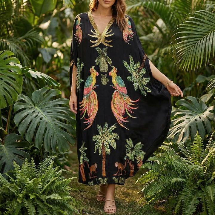 Wijde enkellange kaftan - Luana