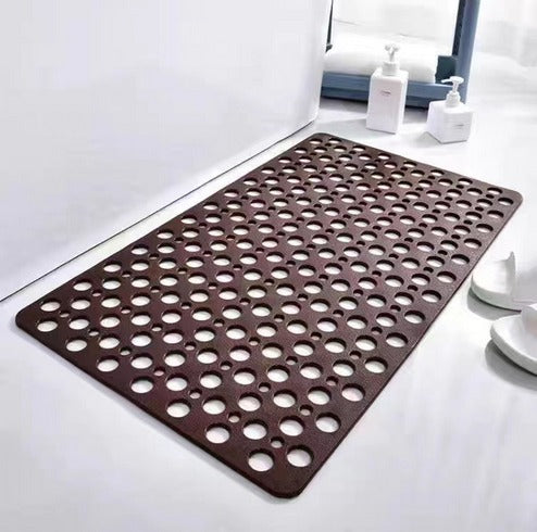 Snel afwaterende antislip douchemat met zuignappen voor stevige grip
