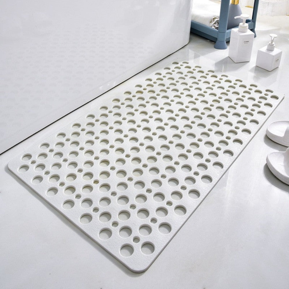 Snel afwaterende antislip douchemat met zuignappen voor stevige grip